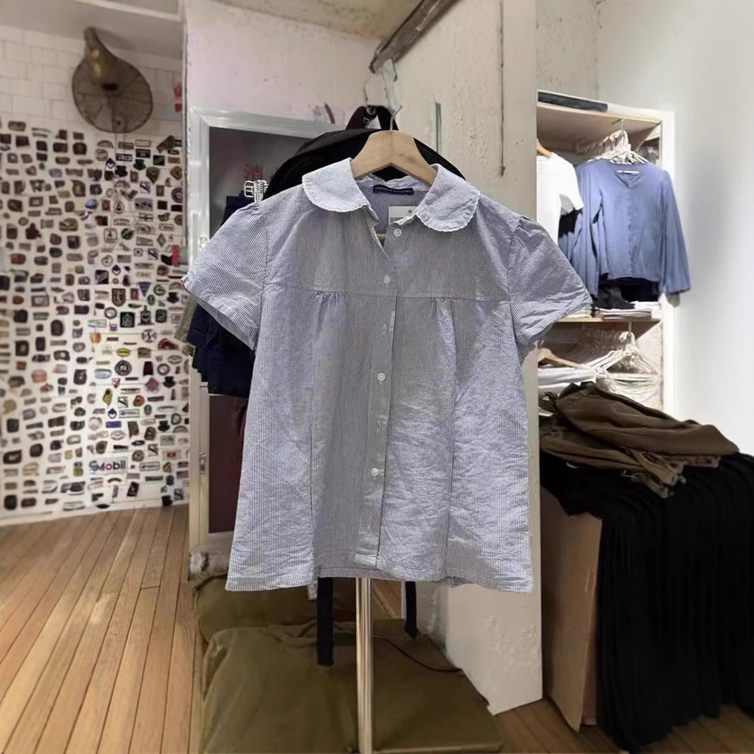 Babydoll short-sleeved shirt