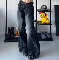 Retro Washed Distressed Boyfriend Jeans