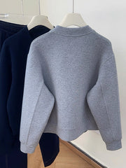 Zipper Stand Collar Baseball Jacket for Women