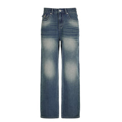 Vintage Blue Wash Boyfriend Jeans