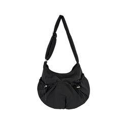 Shirring String Big Shoulder Crossbody Bag