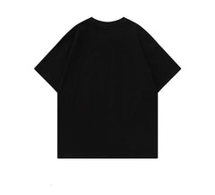 Kitten Print Letter Oversized T-shirt