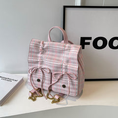 The Journey Carryall Bow Leather Backpack