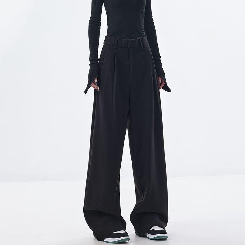 Vintage High Waist Wide Leg Suit Pants