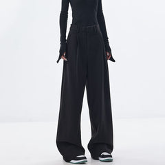 Vintage High Waist Wide Leg Suit Pants