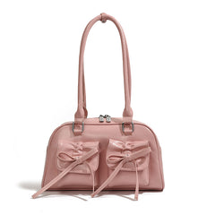 The Galactic Satchel Bow Leather Shoulder Bag