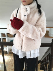 Women's Short Wool Blend Coat