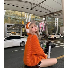 Hooded Twist-Knit Sweater