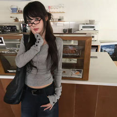 Slim Fit Solid Color Long Sleeve Knit Top – Soft Fitted Pullover
