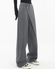 Irregular Patchwork Straight Leg Pants