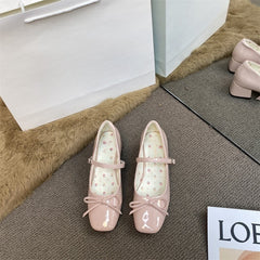 Aesthetic Mary Jane Medium Heel Shoes - fairypeony