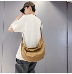 Vintage Wash Large Canvas Shoulder Bag - fairypeony