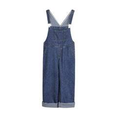 Classic Straight Leg Denim Overalls
