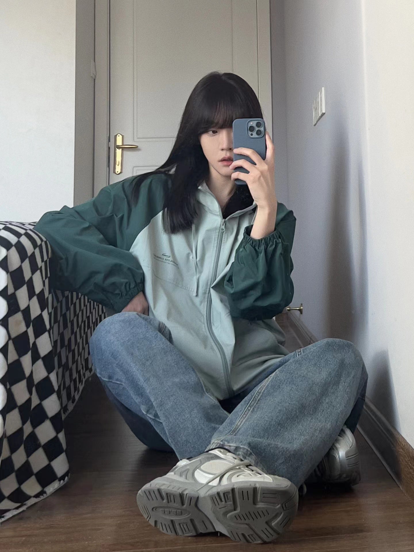 Vintage Outdoor Raglan Hooded Jacket - fairypeony