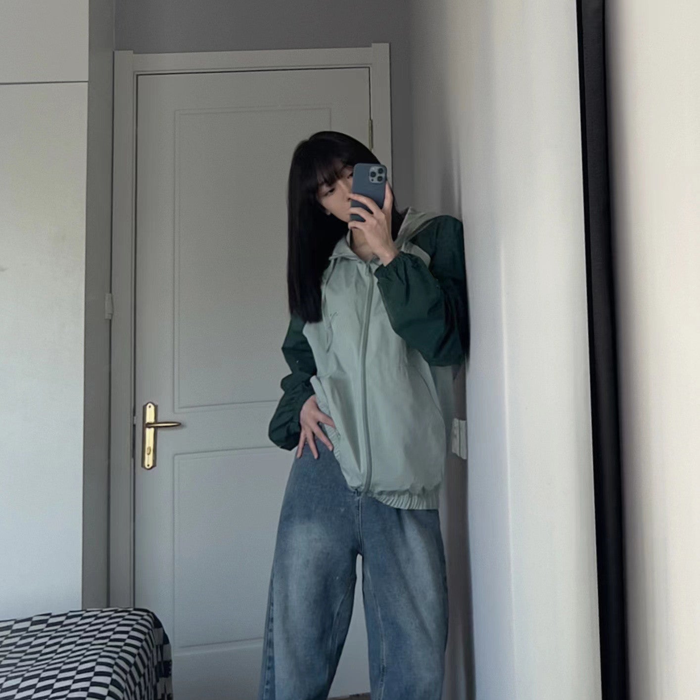 Vintage Outdoor Raglan Hooded Jacket - fairypeony