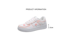 Cherry Blossom Powder Heart Patch Sneakers