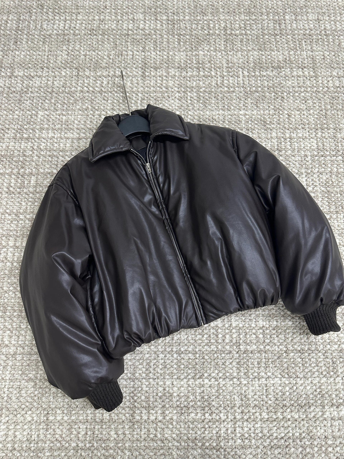 Vintage Padded Cropped Aviator Jacket