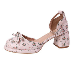 Aesthetic Floral Mary Jane Sandals