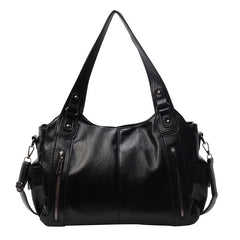 Vintage PU Leather Larger Capacity Shoulder Bag