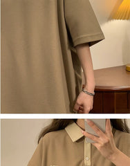 Vintage 90's Polo Neck Oversized T-Shirt