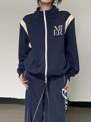 Patchwork Jacket Tracksuit Set - fairypeony