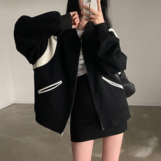 Vintage Patchwork Baseball Jacket