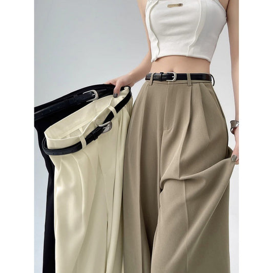 Casual High Waist Wide Leg Pants