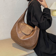 Vintage Pu Leather Shoulder Bag