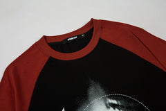 Vintage Print Raglan Short Sleeve Tee