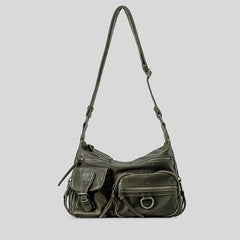 Vintage Motorcycle Pu Leather Crossbody Bag