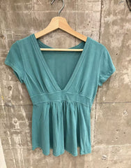 Womens Casual V-neck Cotton T-shirt