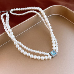 Irregular Long Pearl Necklace