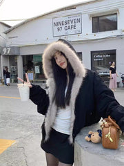 Women's Hooded Cotton Padded Jacket