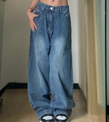 Vintage Blue Wash Boyfriend Jeans