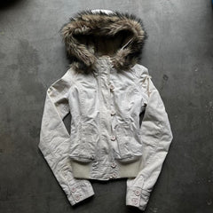 Fleece-Lined Workwear Hooded Jacket