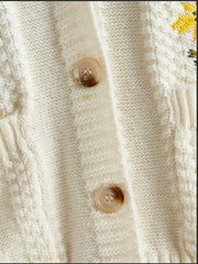 Floral Embroidery Knit Cardigan - fairypeony