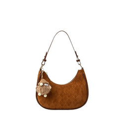 Vintage Argyle Print Shoulder Bag - fairypeony