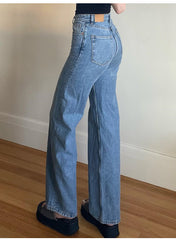 Vintage Blue Wash Boyfriend Jeans