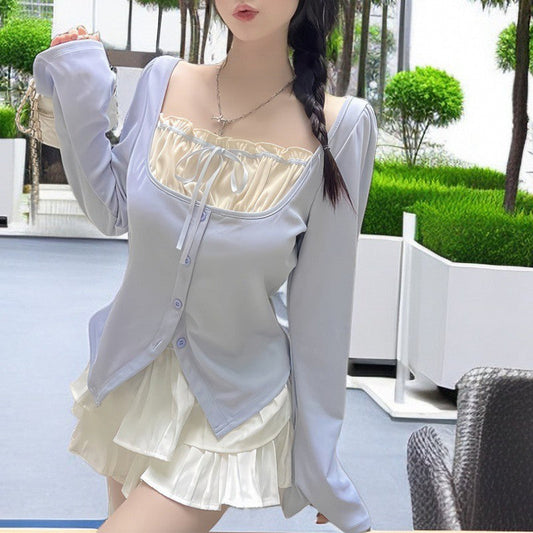 OOTD: Long Sleeve Tee + Maxi Skirt + Leather Shoulder Bag