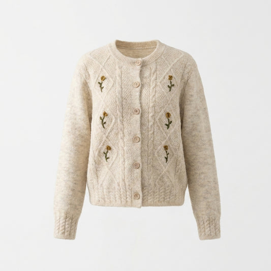 Aesthetic Floral Design Cardigan - fairypeony