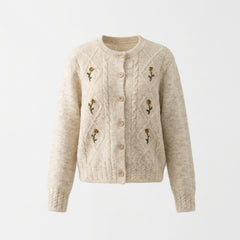 Aesthetic Floral Design Cardigan - fairypeony
