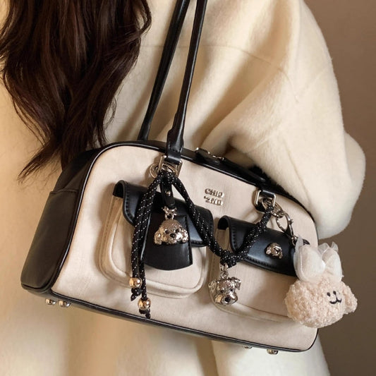 Aesthetic Puppy Pocket Shoulder Bag