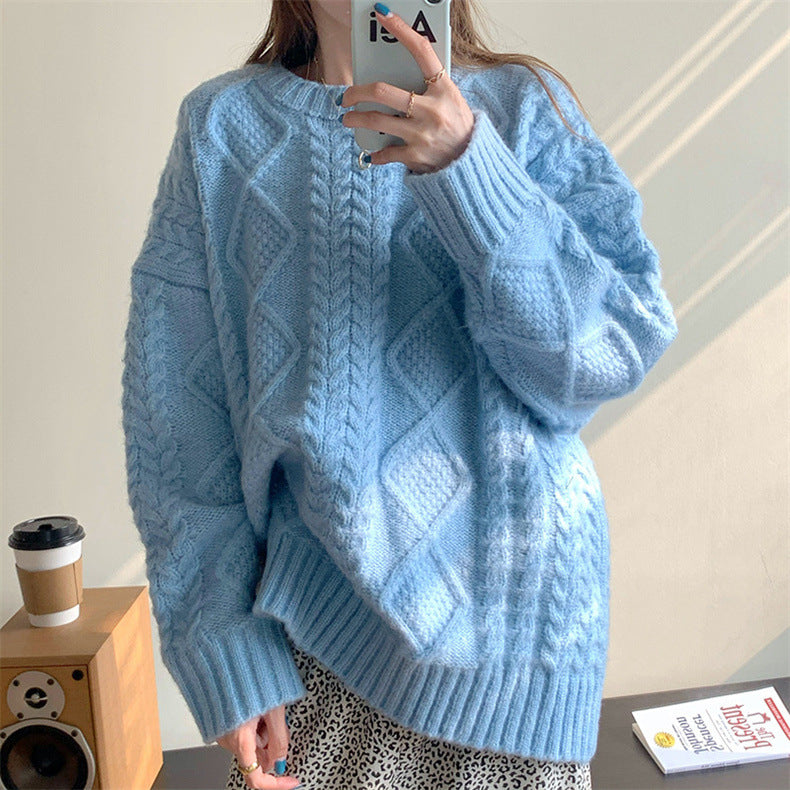 Cable Knit Jumper Sweater - fairypeony
