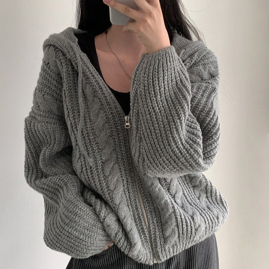 OOTD: Cable Knit Hooded + Cargo Jeans
