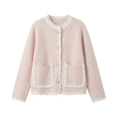 Aesthetic Lace Trim Cardigan - fairypeony