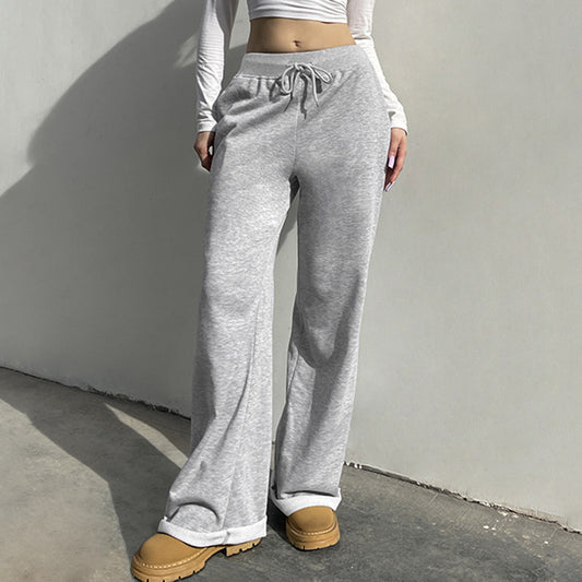Casual Solid Color Sweatpants