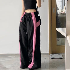 Color Block Patchwork Y2K Baggy Sweatpants