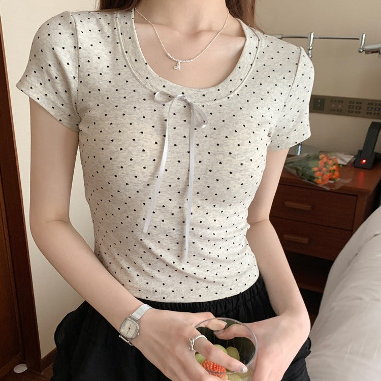 Coquette Bow Knot Short Sleeve Tee
