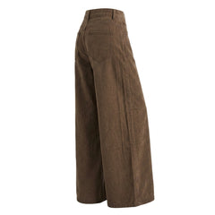 High-Waisted Wide-Leg Denim Pants – Stretch Brown Jeans XS–2XL