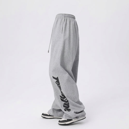 Hip-Hop Dance Pants – High-Waist Wide-Leg Streetwear Trousers with 3D Print
